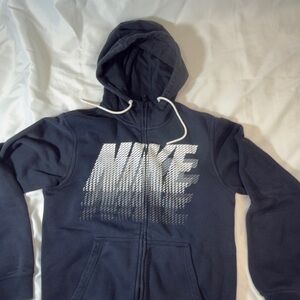Nike Sportswear Graphic Full-Zip Hoodie - Black - Men’s Small